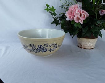 Vintage Pyrex Homestead Blue Mixing Bowl - 403, 2 1/2 quarts