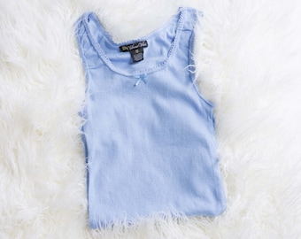 CLEARANCE!!! Sweet Vibes Pointelle Logo Rib Knit Tank Tops
