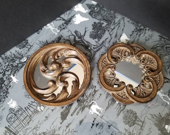 Pair of Circle Decorative Mirrors