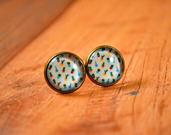 Cactus Earrings, Cactus Stud Earrings, Succulent Earrings, Cactus Jewelry, Succulent Jewelry, Desert Jewelry, Desert Earrings, Plant Earring