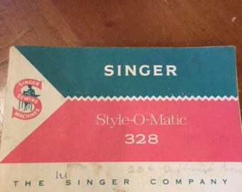 ORIGINAL Singer Sewing Machine manual Style-O-Matic