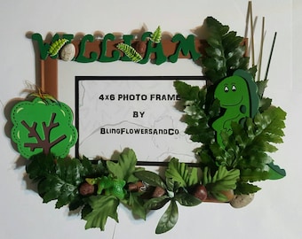 Dinosaur Picture Frame - Personalized