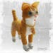 Pattern / Tutorial Beaded Ornament - Master class for creating "Ginger kitten"