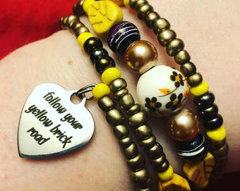 Follow Your Yellow Brick Road Bracelet