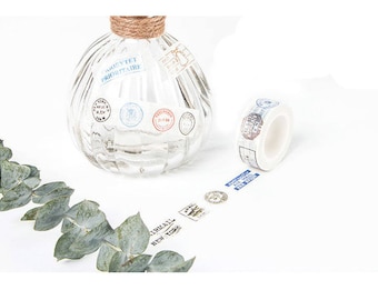 Cute Stamp Washi Tape/ Masking Tape Roll