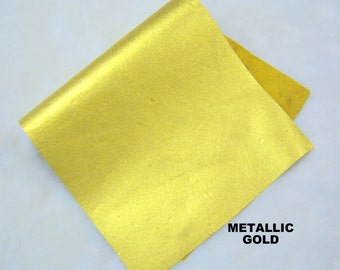 gold leather genuine leather piece GOLD genuine LEATHER, gold leather skins ,gold hide