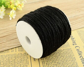 5 m black creating jewelry or other Ø 2 9 mm hemp cord