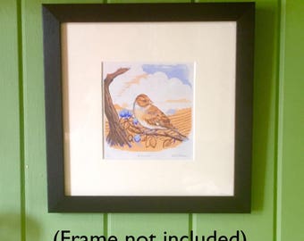 Autumn - original linocut