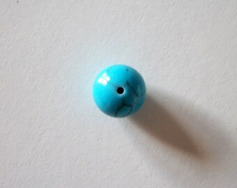 Large round turquoise beads 12 mm