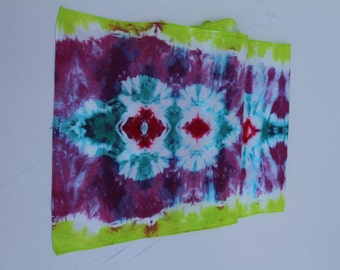 Tie Dye Tapestry- Tie Dye FABRIC- 100% cotton-60" x 15" - Table Runner-