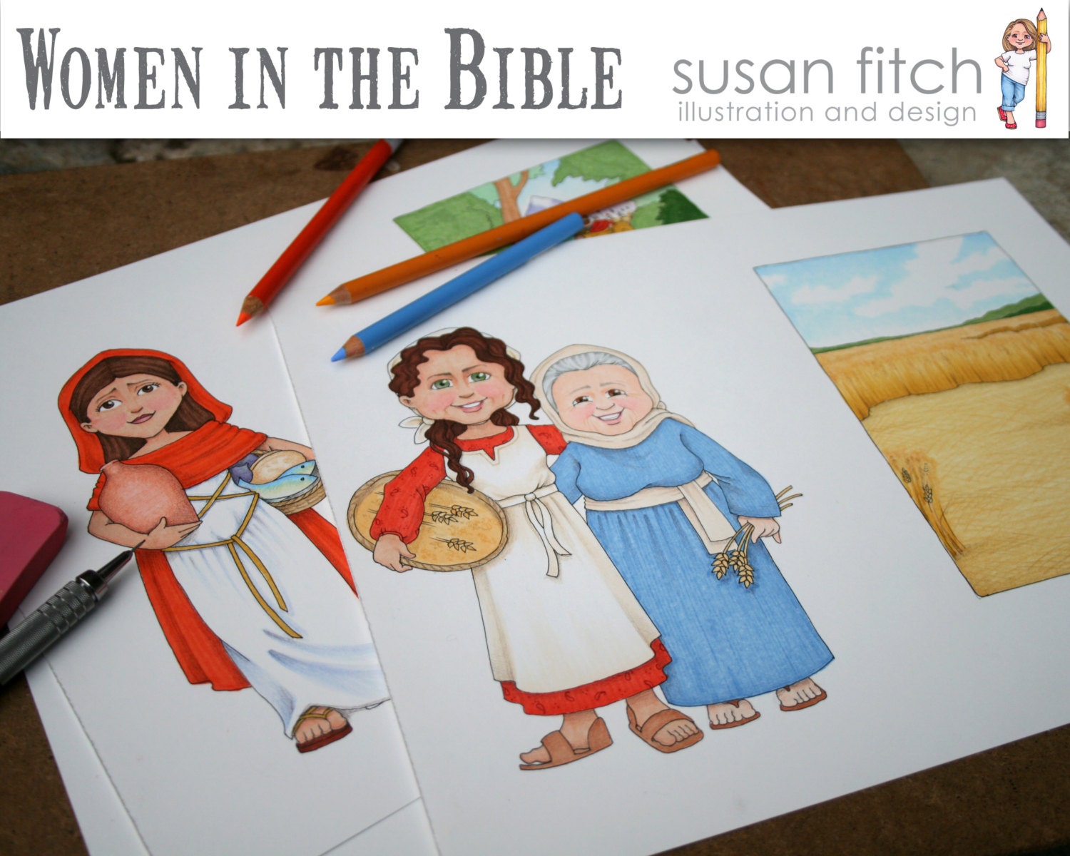 Women in the Bible Clip Art collection