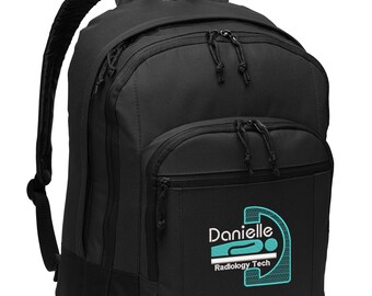 Radiology Tech, X-Ray Personalized Embroidered Backpack