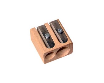 Wooden Double-Hole KUM Pencil Sharpener - Kum Sharpeners are made in Germany