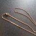 Beautiful ROSE gold chain mesh simple classic 1.2 mm with clasp (45cm)