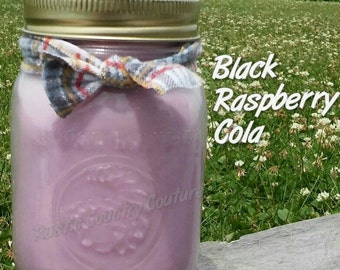 Black Raspberry Cola Soy Candle in 16 oz Jar