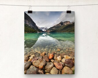 Lake Louise Photo, Alberta Canada, Landscape, Rocky Mountains, Glacier