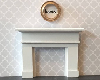 Dollhouse Fireplace, Miniature Fireplace, Dollhouse Accessory, Dollhouse Furniture, 1:12 Scale