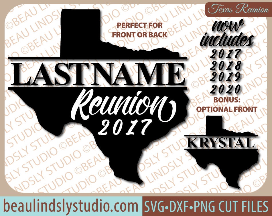 Custom Texas Family Reunion SVG Cutting File Texas SVG