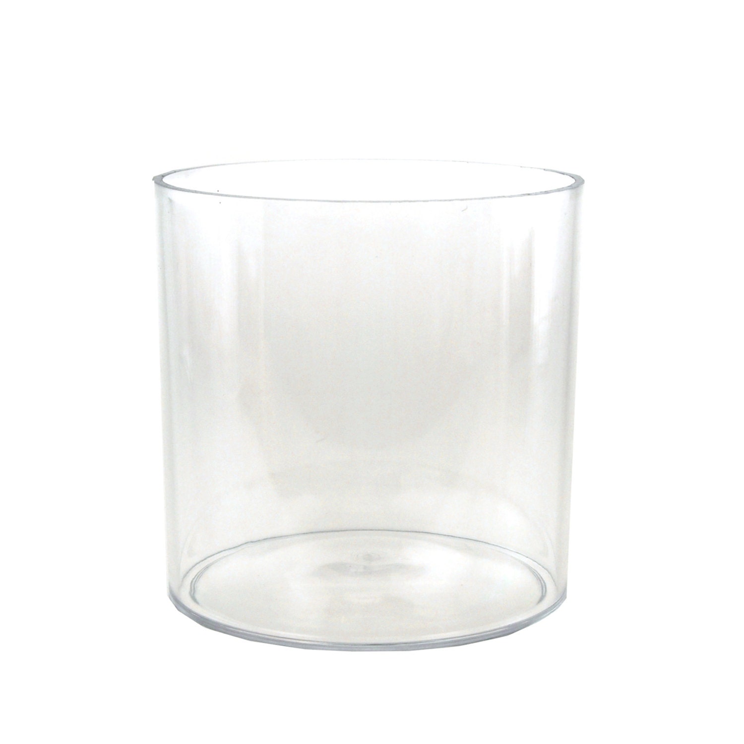 Clear Acrylic Cylinder Vase 6 inch