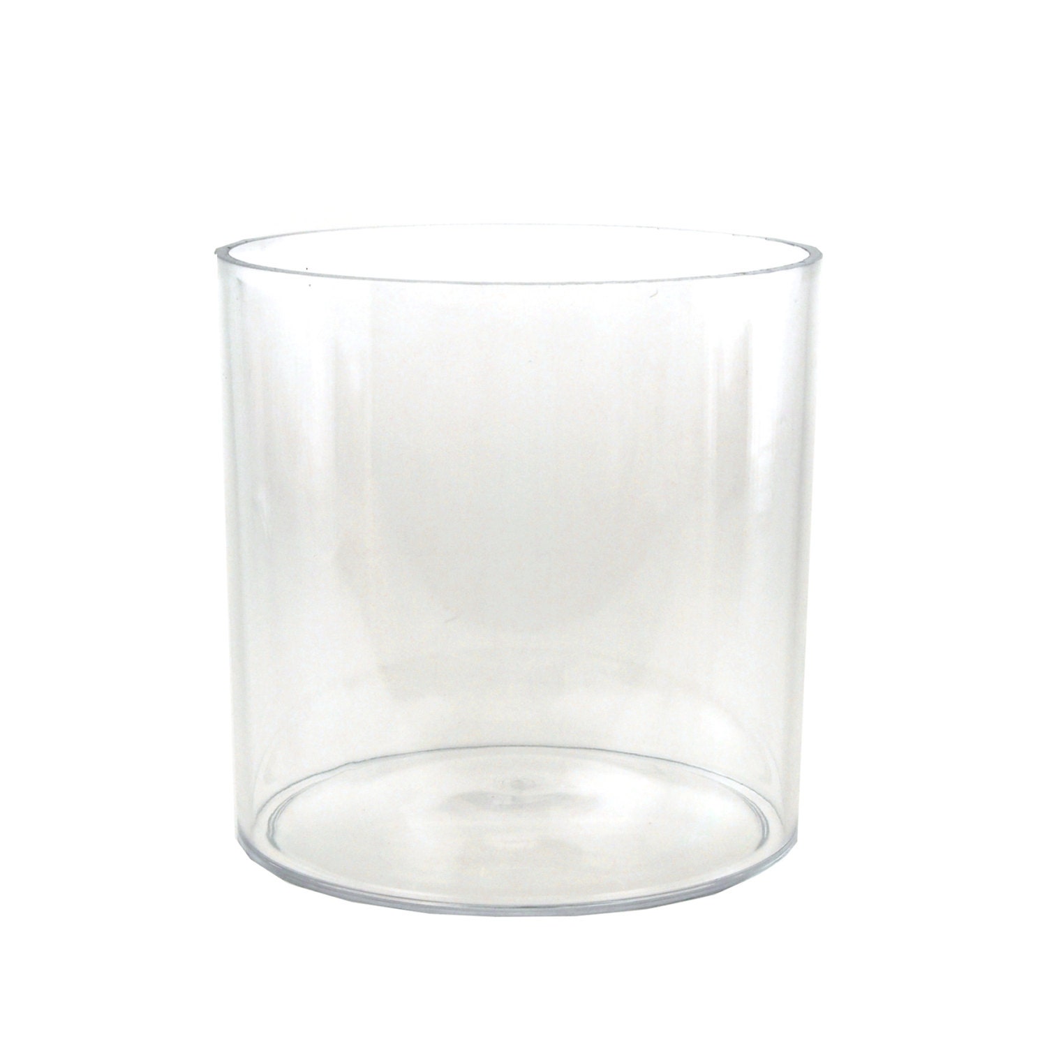 Clear Acrylic Cylinder Vase 6-inch