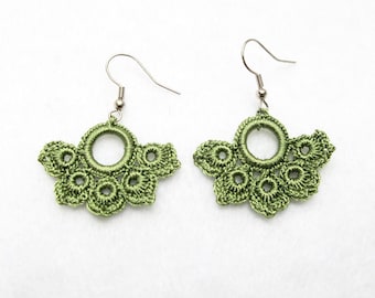 PDF Tutorial Crochet Pattern...Dangle Earrings-1