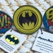 BATMAN Logo Knobs NEW Set 3 Handles Batman Bang Pow! Genuine Licensed Product