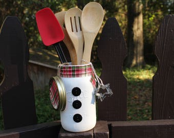 Snowman Kitchen Utensil Set