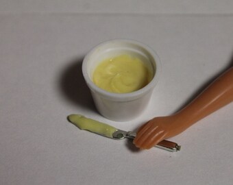 1:6 scale Tub of butter+ for Barbie, Ginny, Fashion Royalty, Blythe, or Momoko, Tyler, Poppy Parker