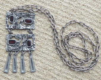 Dutch Vintage necklace with tin pendant