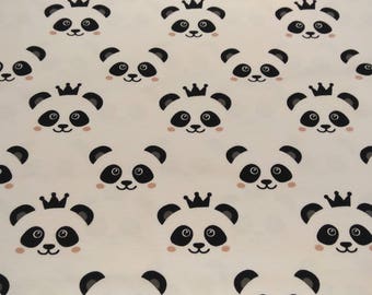 The meter-Panda organic cotton Jersey fabric