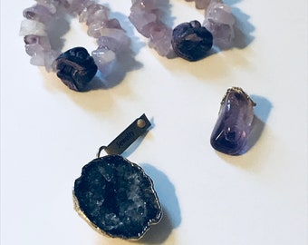 Amethyst Jewelry 3 pieces