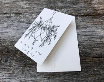 hang in there // condolences card