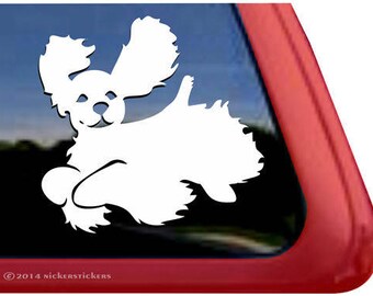 Cocker Spaniel Jumping | DC242PL | High Quality Adhesive Vinyl Dog Window Decal Sticker