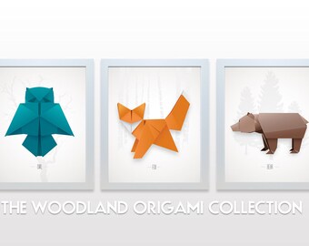 Origami Owl Print Poster minimal modern decor wall art paper