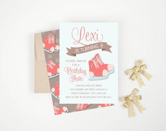 Ice Skating Party Invitation
