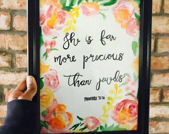 Proverbs 3 15 | Etsy