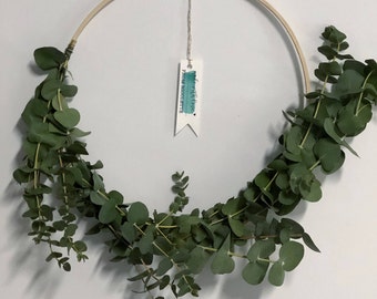 Baby Blue Eucalyptus Wreath