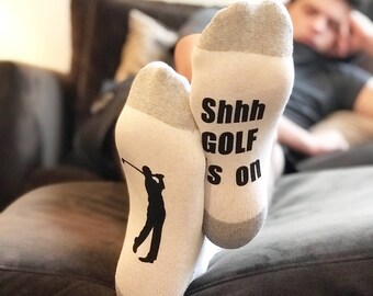 Golf Socks - Golf Gifts - Golf Gifts for Men - Fathers Day - Dad - Funny Socks - Gift for Him - Dad Gifts - Golfing - Socks - Christmas Gift