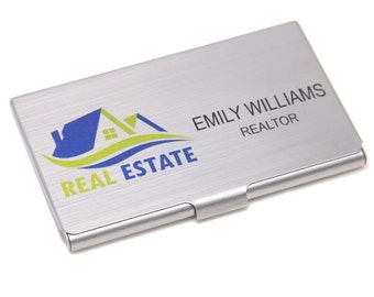 Personalized Full Color Metal Business Card Holder