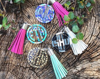 Monogram Keychain, Monogram Keychains, Monogram Key Chain, Monogram Key Fob, Monogram Keychain with Tassel, Monogram Key Chains, Monogrammed