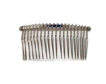 6 Metal Hair Combs 20 Teeth - 3 inch (77mm)