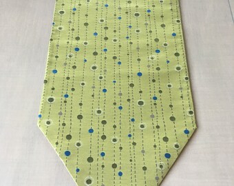 Green table runner Mid Century Table Runner Foodie Gift Modern Table Runner Chef Gift Everyday Table Linen Modern Table Linen