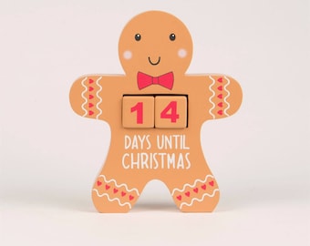gingerbread man ADVENT CALENDAR BLOCK, advent calendar, christmas