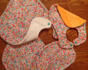 Bib/Burpcloth - Tiny Flower print