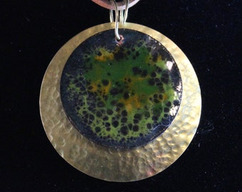 2 Piece Enameled Pendant (022017-009)