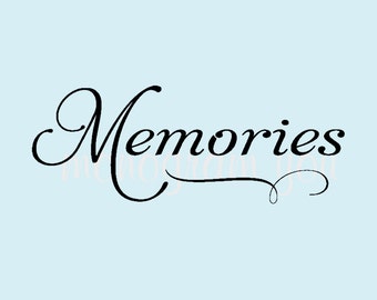 Memories wall decal | Etsy