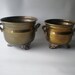 SALE Brass Buckets or Planters Set of 2 Brass Accent