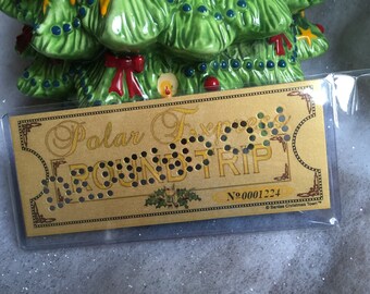 Polar Express 'DEPEND ON' Hole Punched Round Trip Keepsake Ticket