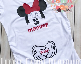 printable mommy and baby maternity iron on transfer 12