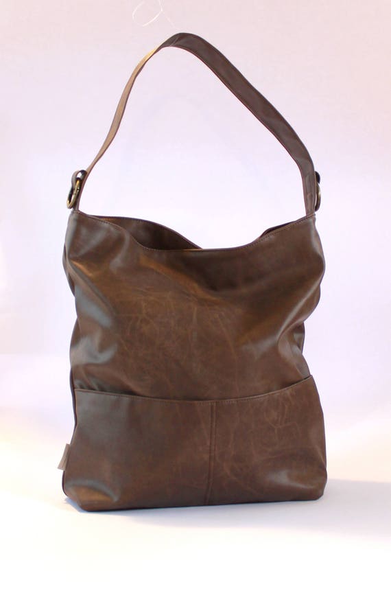 Women Vegan Bags Brown Crossbody Bag Casual Shoulder Bag